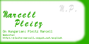 marcell pleitz business card
